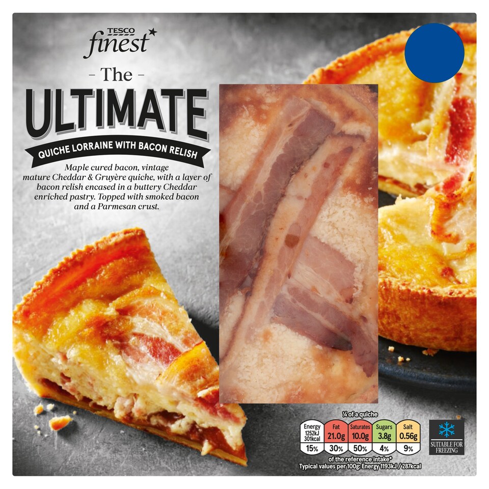 Tesco Finest The Ultimate Quiche Lorraine 420G Tesco Groceries