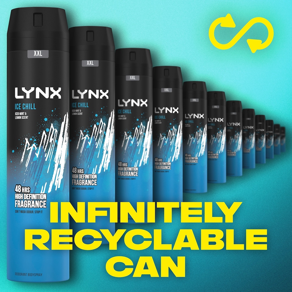 image 1 of Lynx Ice Chill 48h Deodorant Bodyspray for Men 250ml