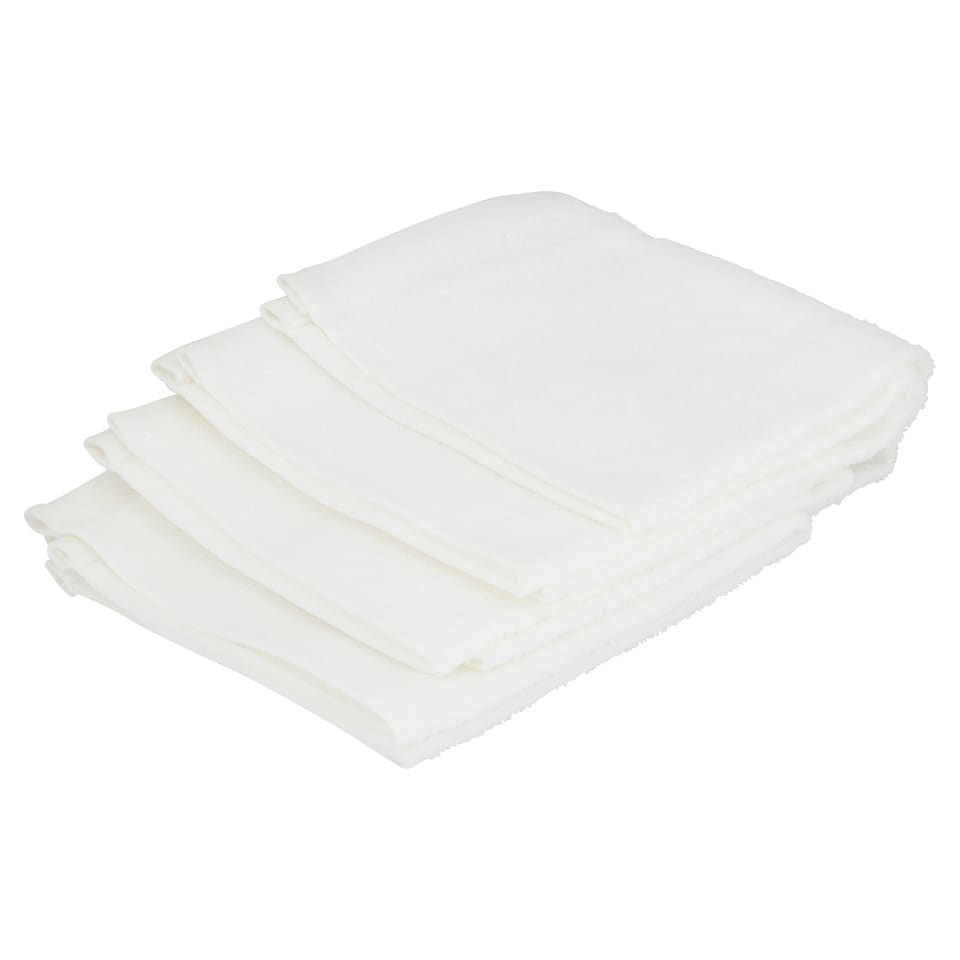 F&F Home 4 Pack Face Cloth White