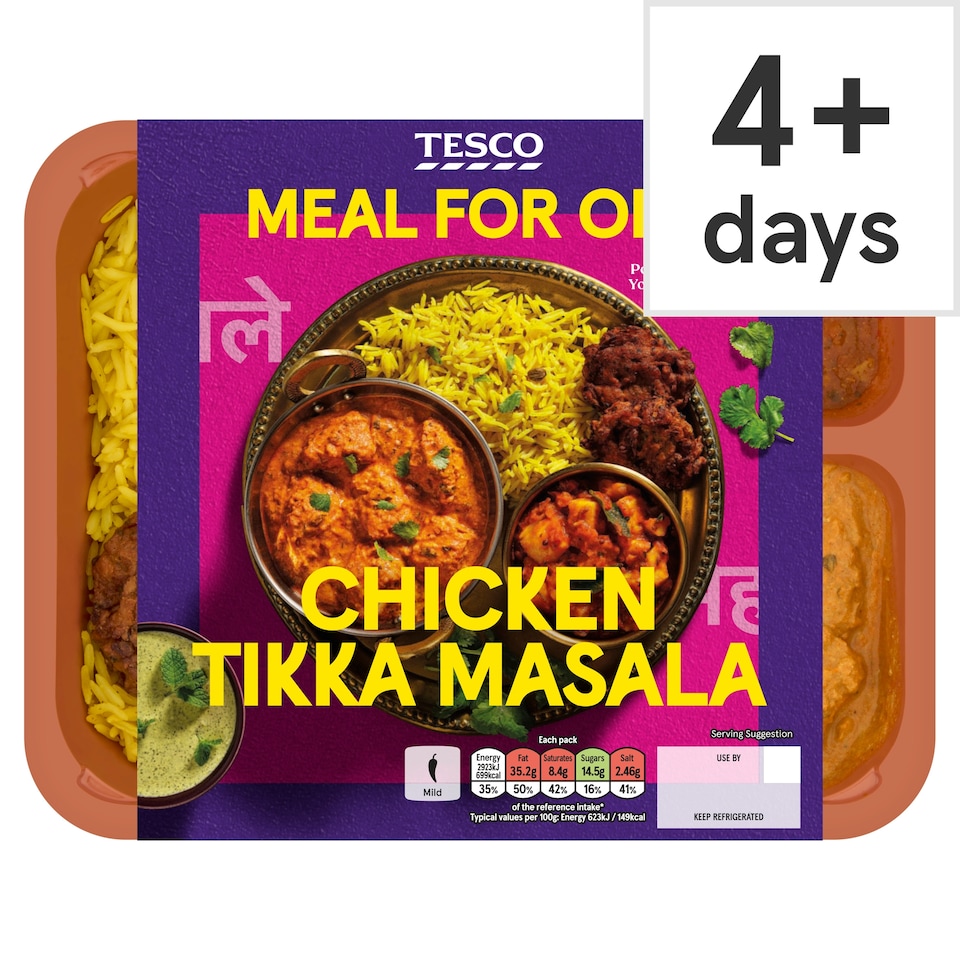 Tesco Chicken Tikka Masala Meal For One 500g