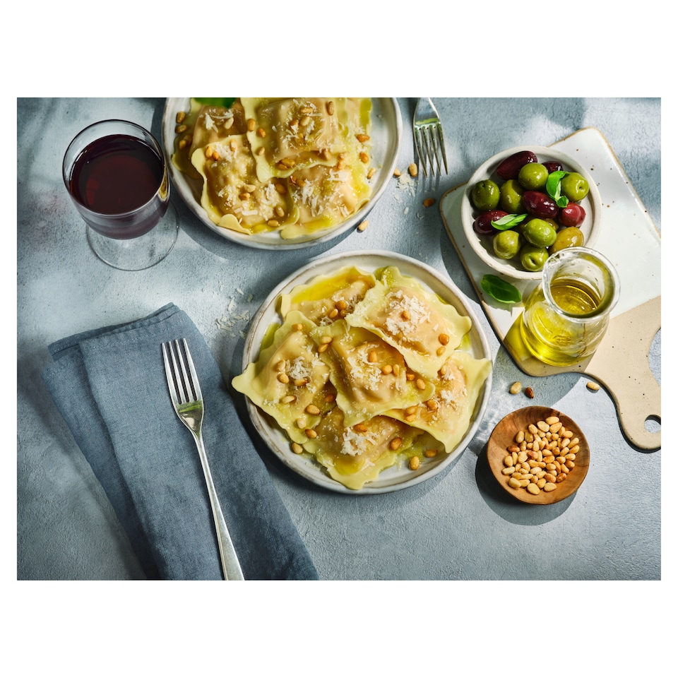 image 1 of Tesco Finest Red Pesto, Ricotta & Pine Nuts Ravioli 250g