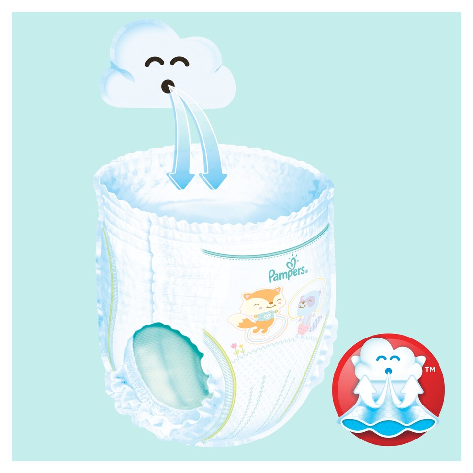 image 1 of Pampers Baby Dry Pants Size 6 Essential Pack 32 Nappies