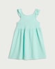 image 4 of F&F Crinkle Textured Ruffle Strap Sleeveless Dress in Mint