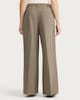 image 3 of F&F Double Pleated Super Wide Leg Co-ord Trousers in Brown