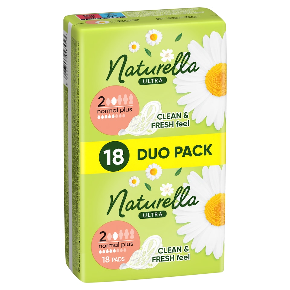 Obrázek 1 pro produkt Naturella Ultra, Velikost 2 Normal Plus, Vložky S Křidélky, 18