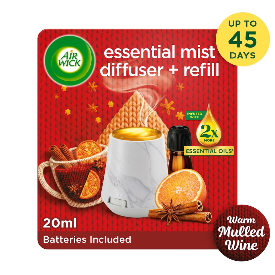 Air Wick Limited Edition Essential Mist Diffuser Warm Mulled Wine 20ml