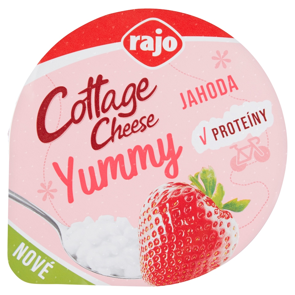 obrázok 1 z Rajo Cottage Cheese Yummy jahoda 180 g