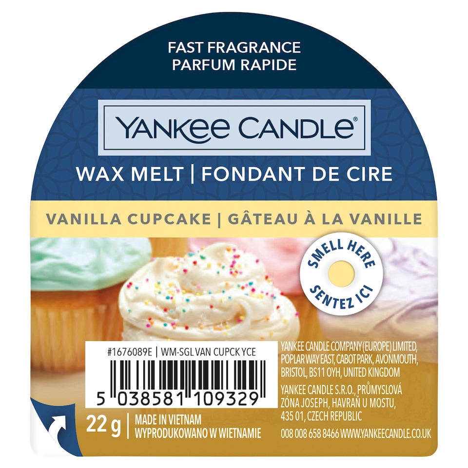 image 1 of Yankee Vanilla Cupcake Wax Melt 22G