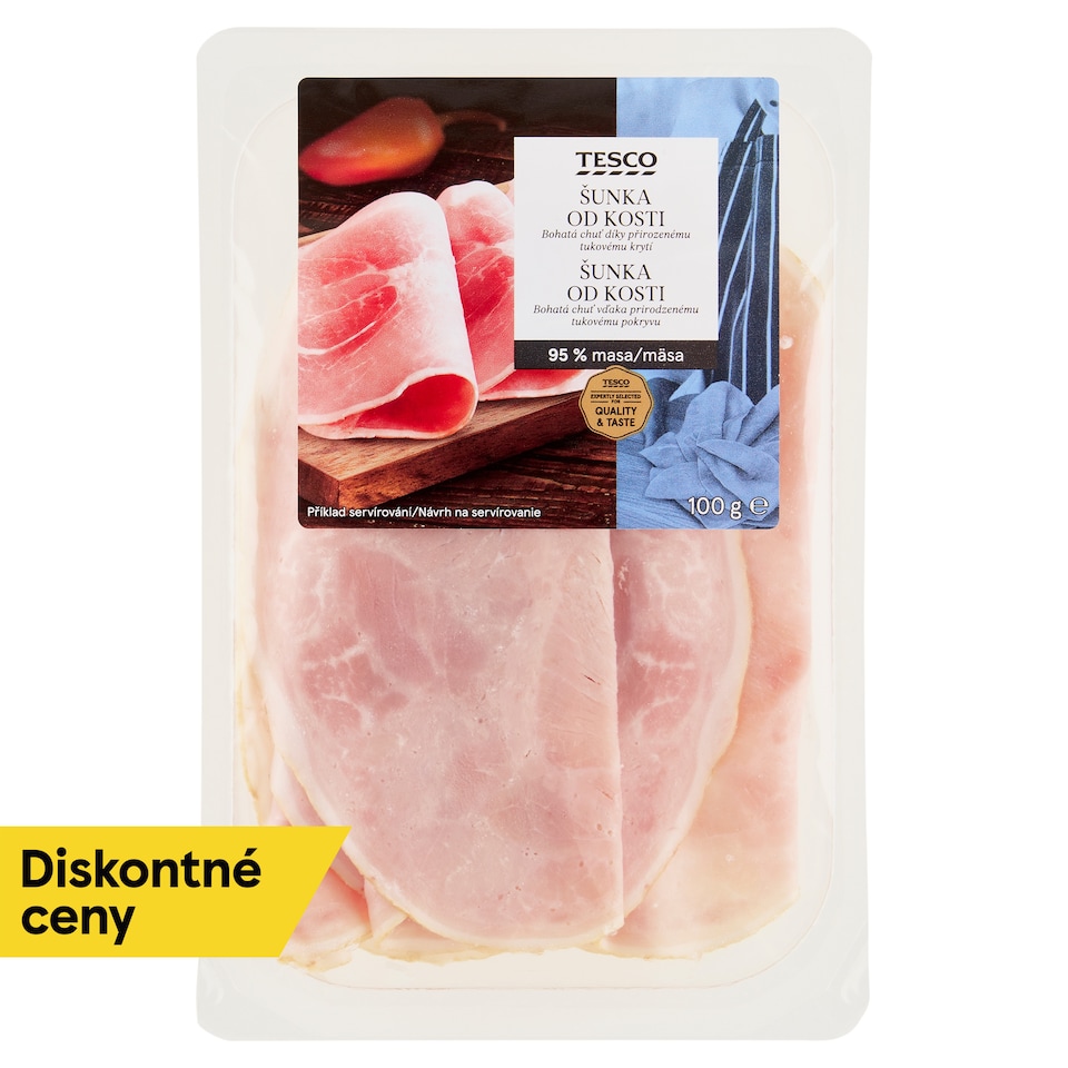 Tesco Šunka od kosti špeciál 100 g