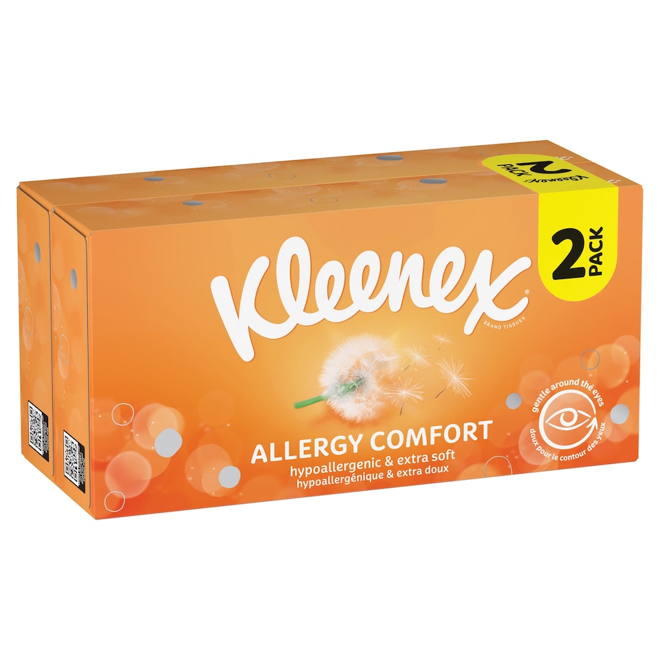 image 1 of Kleenex Allergy Comfort Tissues Twin Box 112 Sheets