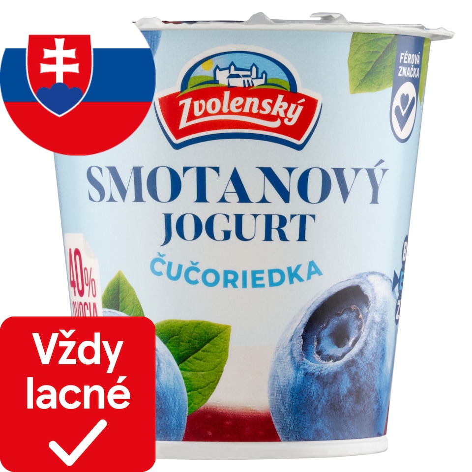 obrázok 1 z Zvolenský Smotanový jogurt čučoriedka 145 g