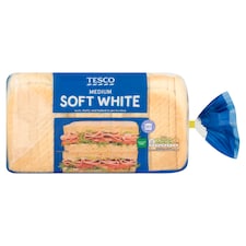Tesco Medium Sliced White Bread 800g
