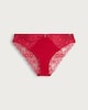 image 1 of F&F Lace Trim Brazilian Knickers in Red