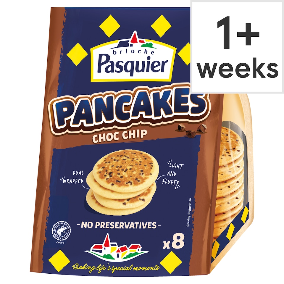 Brioche Pasquier 8 Pancakes chocolate chip 280g