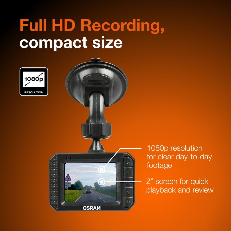 image 1 of Osram Roadsight 1500 Dash Camera HD 1080P