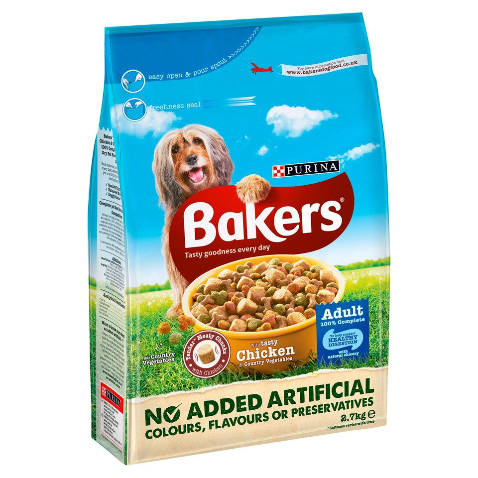 Bakers Complete Dog Food Chicken And Vegetable 2.7Kg