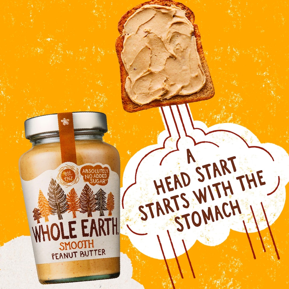 image 1 of Whole Earth Smooth Peanut Butter 454G