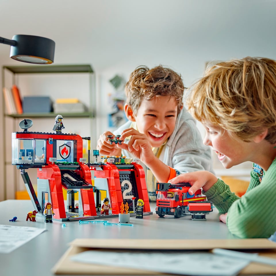 image 1 of LEGO City 60414 Fire Station With Fire Truck
