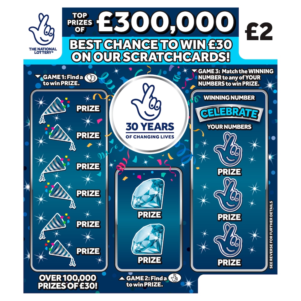 £300,000 BIRTHDAY Scratchcard