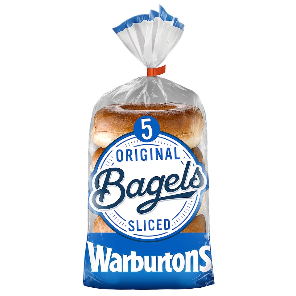 image 1 of Warburtons Soft & Sliced Original Bagels 5 Pack