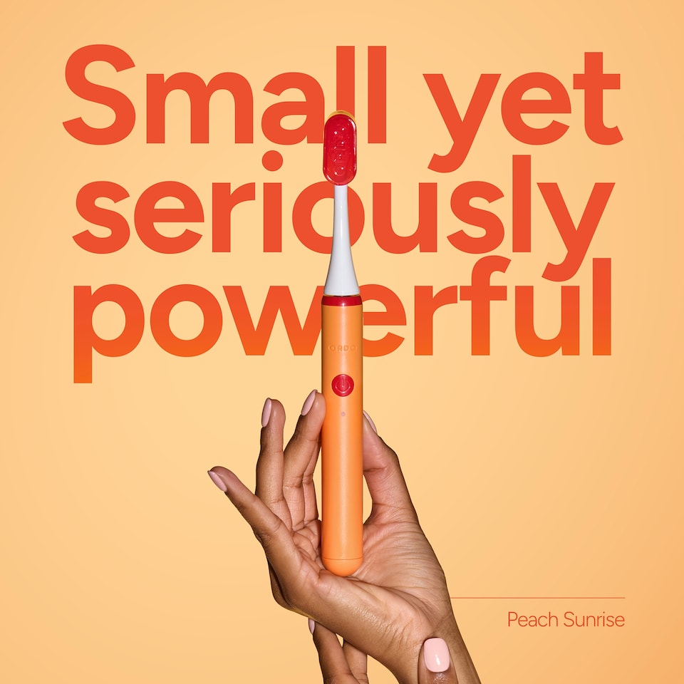 image 1 of Ordo Sonic Edge Rechargeable Toothbrush - Peach Sunrise