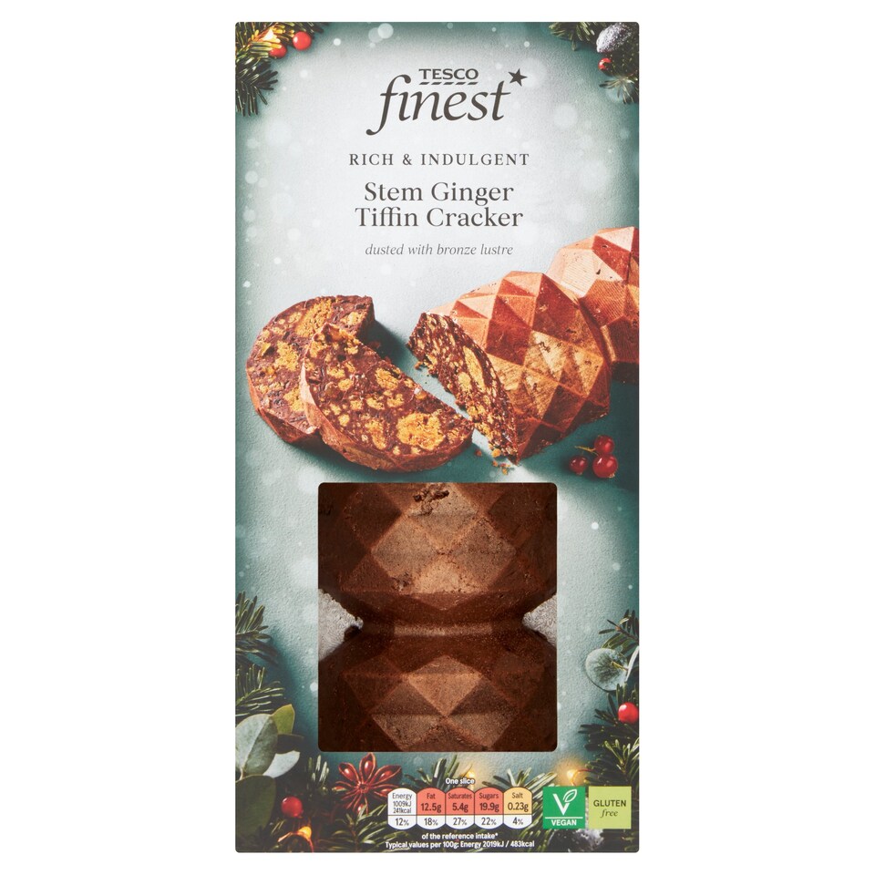 081 Tesco Finest Stem Ginger Tiffin Cracker 605G Tesco Groceries