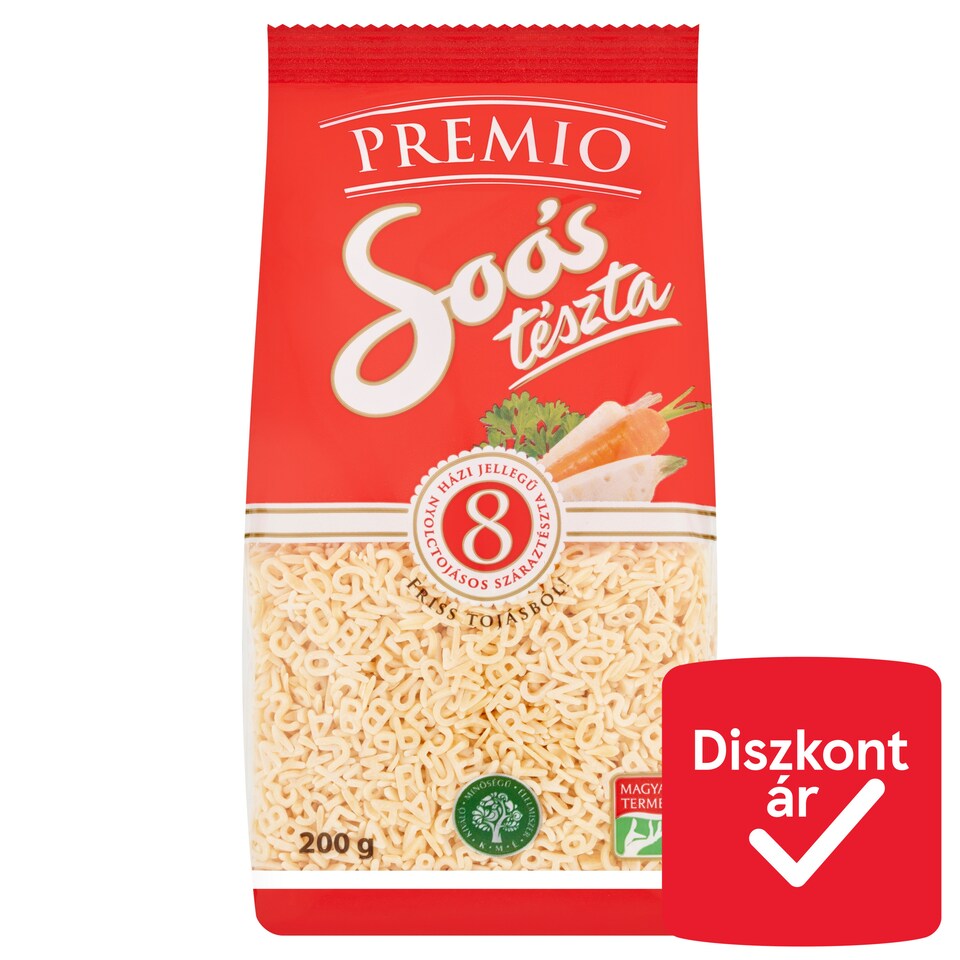 Soós Premio Letter Home Style Dry Pasta with 8 Eggs 200 g