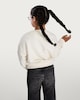 image 4 of F&F Girls Cotton Rich American Flag Sweatshirt in Cream
