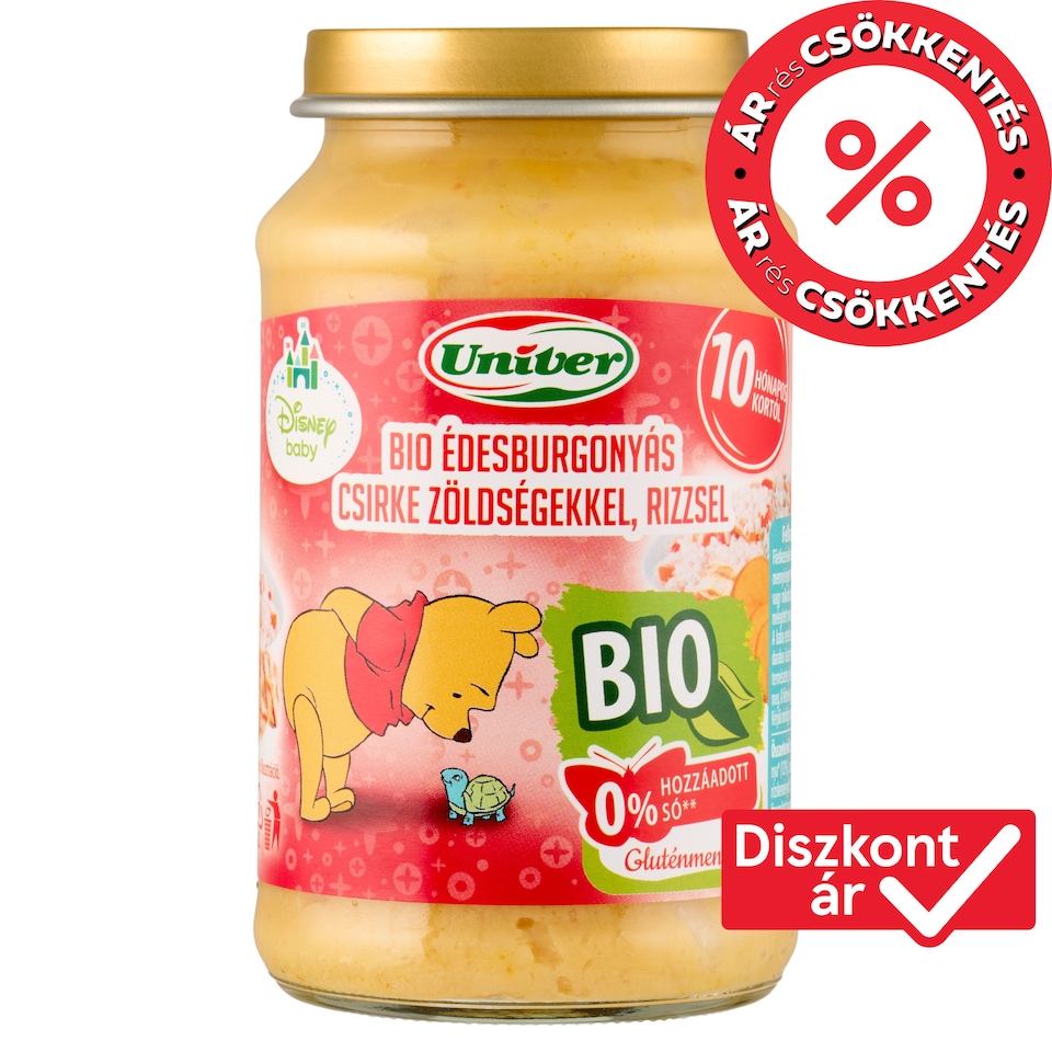 image 1 of Univer Disney Baby Organic Sweet Potato Chicken with Vegetables and Rice Baby Food 10 Months+ 220 g