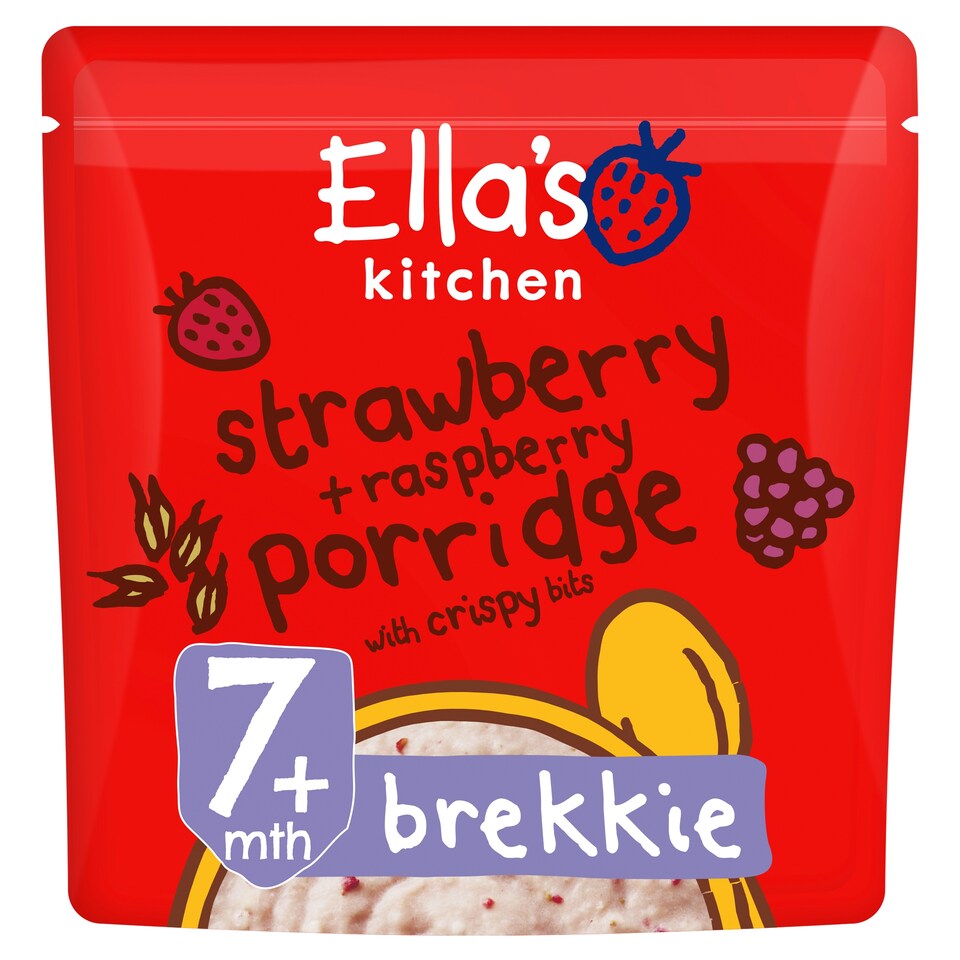Ella's Kitchen Strawberry & Raspberry Porridge 175G
