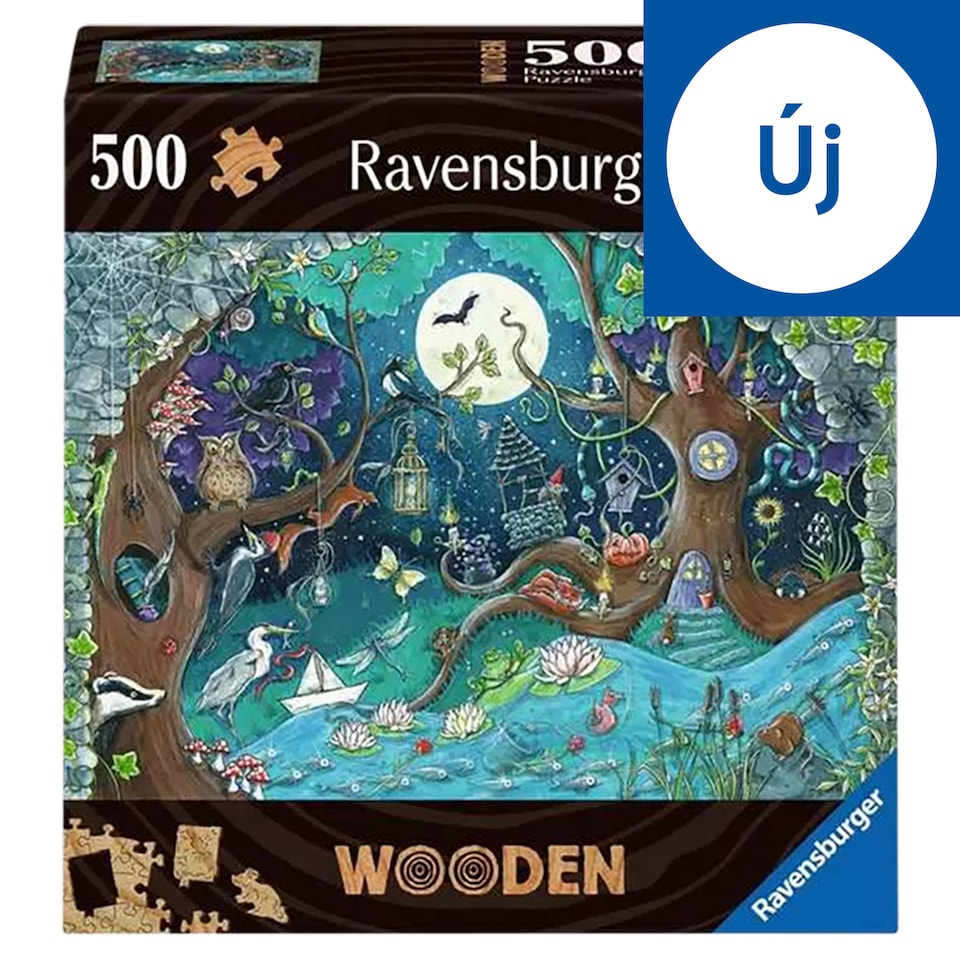 Ravensburger Wooden Jigsaw Puzzle Fantasy Forest 500 darabos puzzle 1. kép