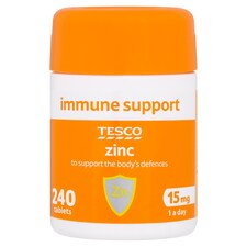 Tesco Zinc 15Mg X 240