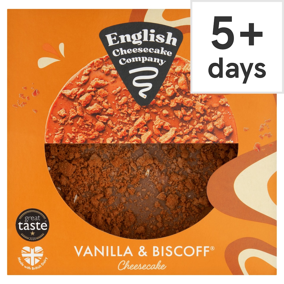 English Cheesecake Company Vanilla & Biscoff Cheesecake 484g