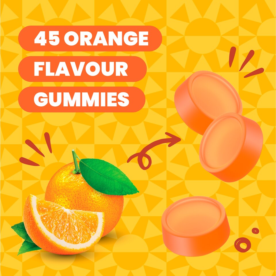 image 1 of Haliborange Vitamin D3 Adult Orange Flavoured Gummies 45s