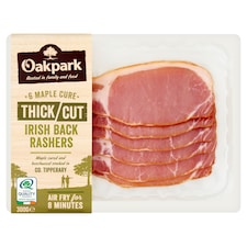 Oakpark 6 Maple Cure Thick Cut Irish Back Rashers 300g
