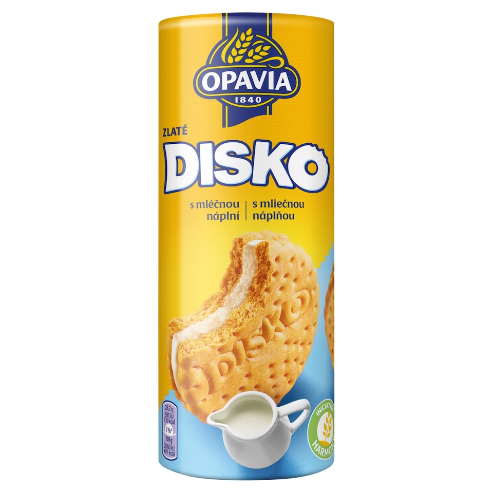 Opavia sušienky Disko mliečna náplň 169 g