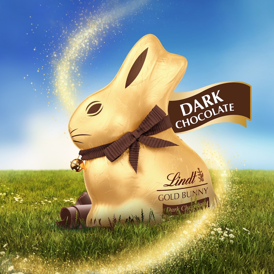 image 1 of Lindt Dark Chocolate Easter Bunny 200G