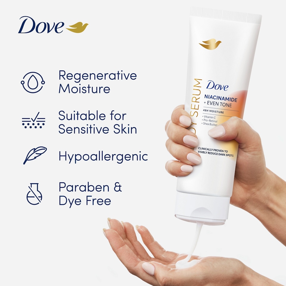 image 1 of Dove Niacinimide+ Even Tone Body Serum 200ml