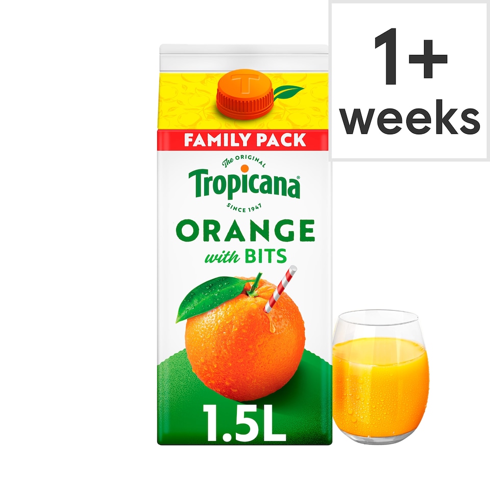 Tropicana Original Orange Fruit Juice With Bits 1.5L