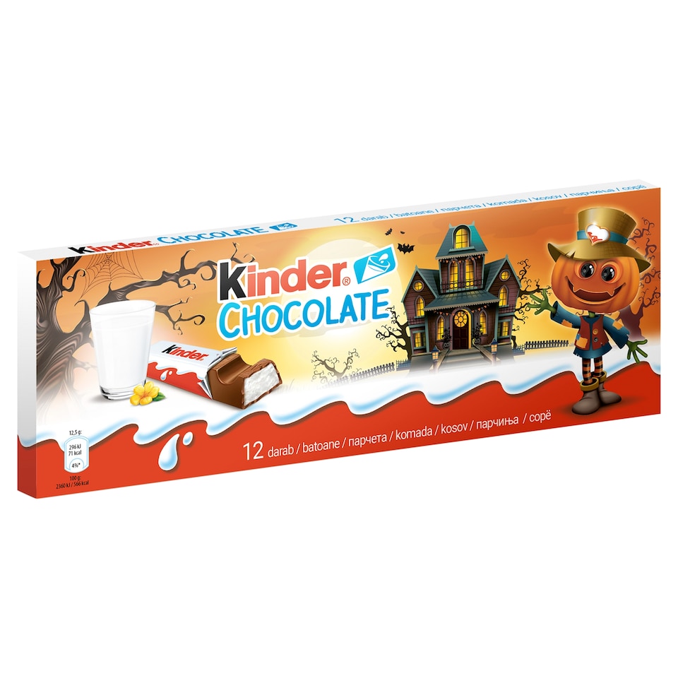 Kinder Chocolate Milk Chocolate Bar Filled with Milk Cream 12 pcs 150 g