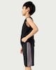 image 3 of F&F Active ULTRAMOVE Boys Side Stripe Shorts in Black