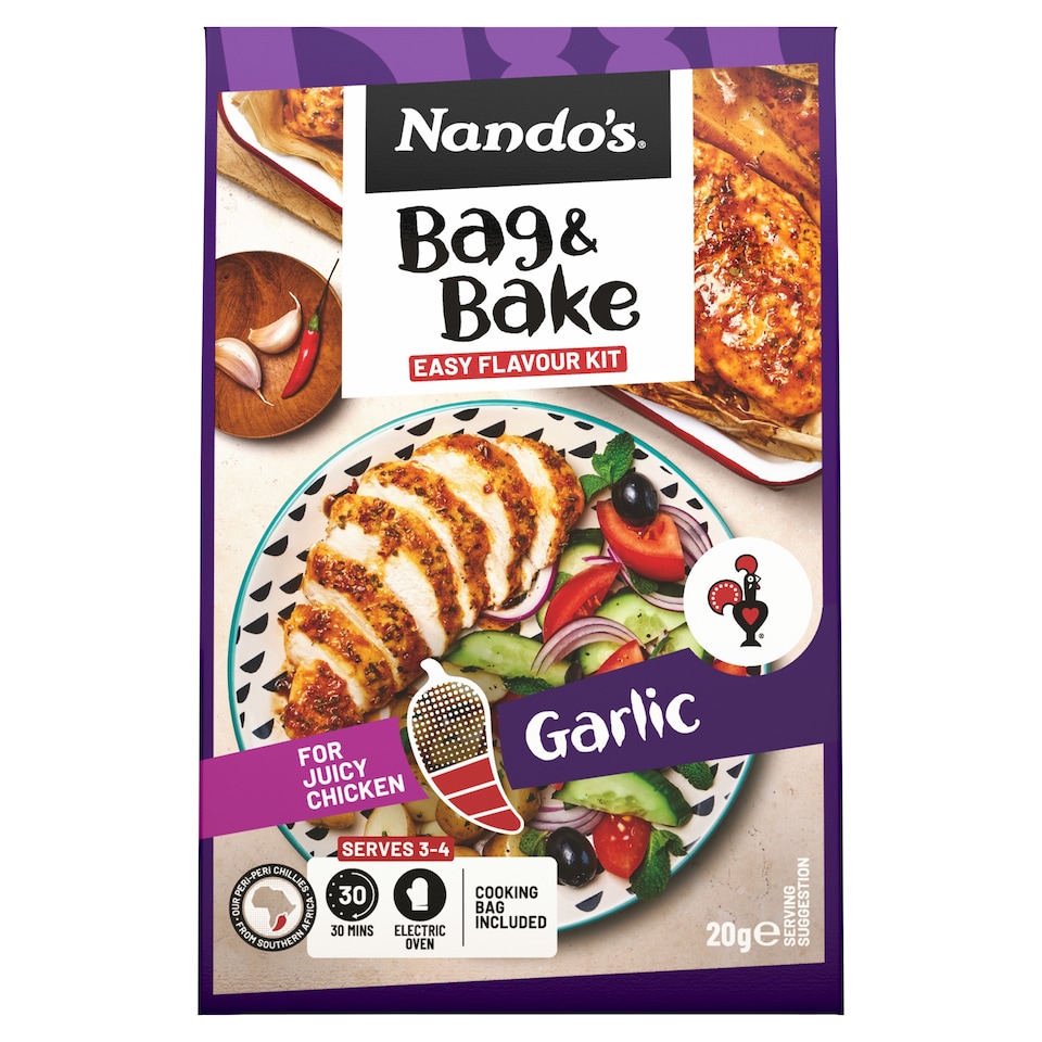 Nando's Peri-Peri Bag & Bake - Garlic 20g