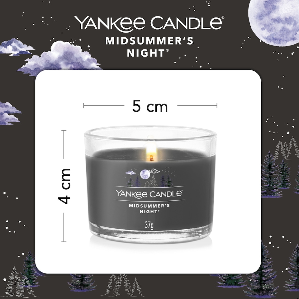 image 1 of Yankee Candle Signature Midsummer's Night Mini Filled Votive 3 x 37g