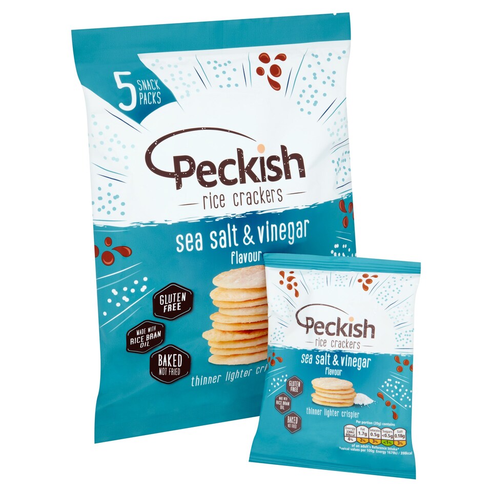 image 1 of PECKISH SALT & VINEGAR MULTI PACK 5X20G