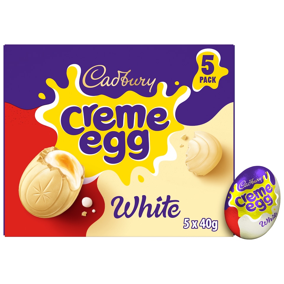 Cadbury White Creme Egg 5x40g