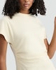 image 2 of F&F Pure Cotton Ruched Side Short Sleeved T-Shirt in Yellow