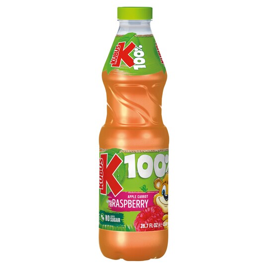 Kubus Carrot Raspberry & Apple Juice 850Ml Tesco Groceries