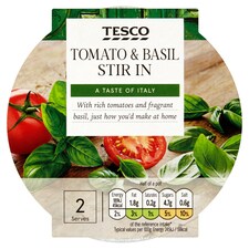 Tesco Tomato And Basil Stir In Sauce 155G