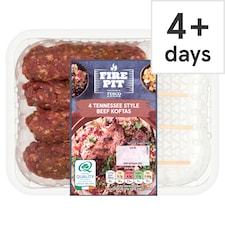 Tesco Fire Pit 4 Tennessee Style Beef Koftas 350g
