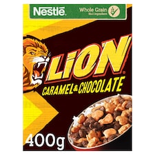 Nestle Lion Caramel & Chocolate Wholegrain Cereal 400g